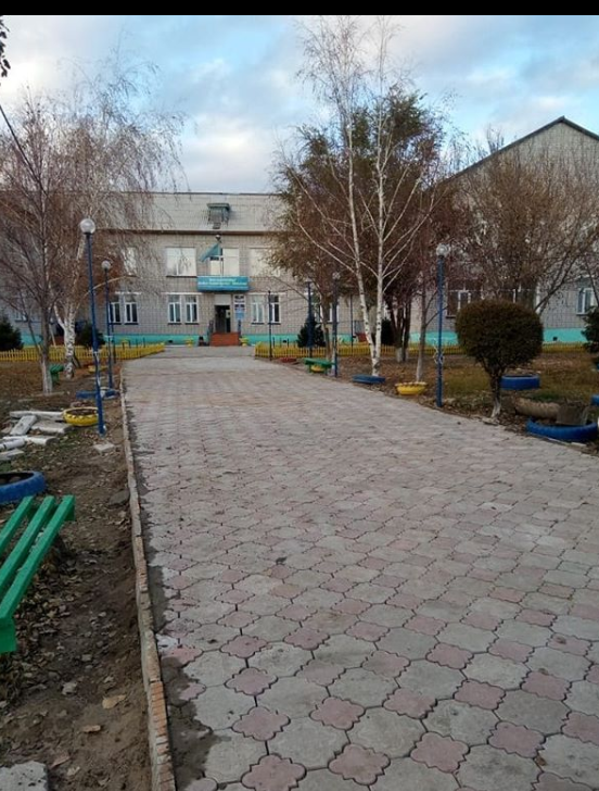 В Борасинской средней школе-сад обновлён тротуар ведущий ко входу школы