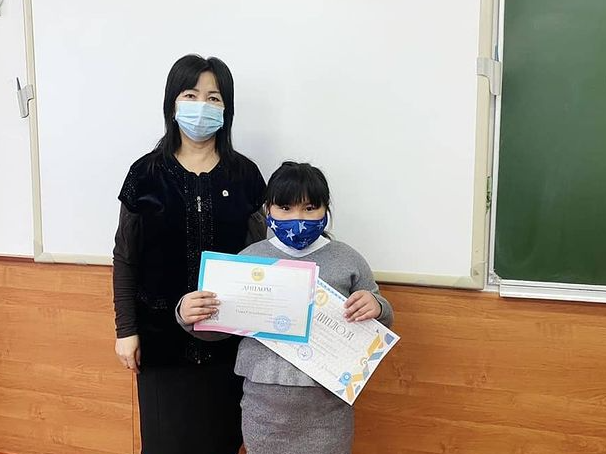 Учащиеся 3 «а» класса Борасинской средней школы-сад награждены грамотами